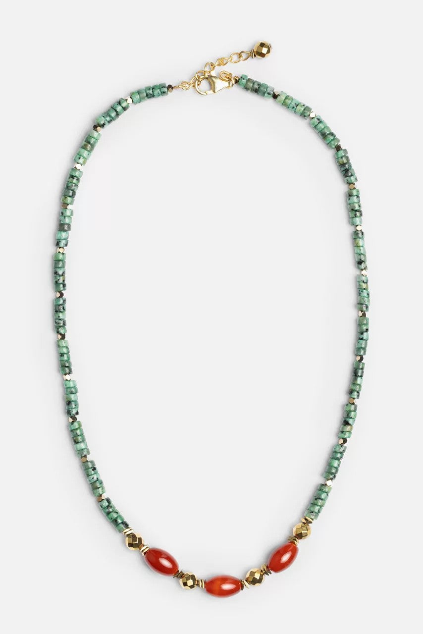 AWAY WE GO BEADED NECKLACE