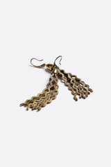 RIC RAC TRIPLE STRAND DROP EARRINGS