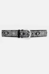 PIZZO EMBROIDERED ITALIAN LEATHER BELT