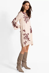 WESTERN PIPED YOKE DRESS
