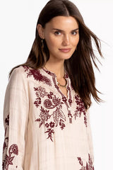 WESTERN PIPED YOKE DRESS