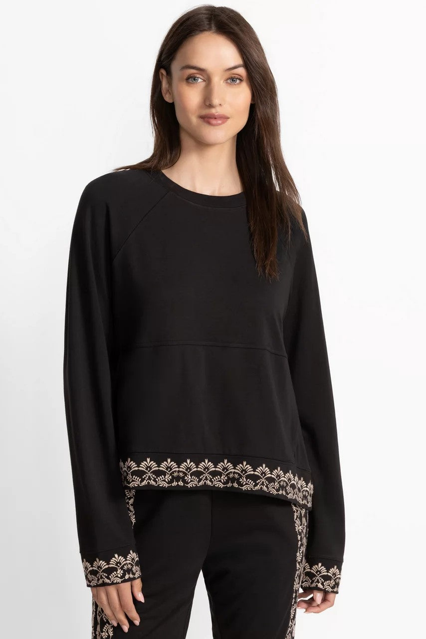 BEE ACTIVE LONG SLEEVE CREW PULLOVER TEE
