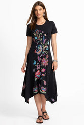 HANDKERCHIEF HEM KNIT DRESS