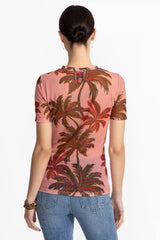ELEANOR SHORT SLEEVE MESH TEE
