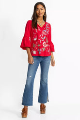 THE SIDE SLIT PULL ON KICK FLARE