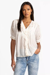 ANETTE RUFFLE BLOUSE