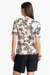 THE JANIE FAVORITE FITTED ELBOW SLEEVE TEE