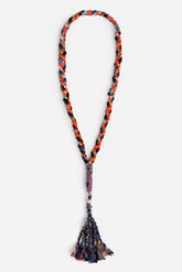 BRAIDED CRYSTAL NECKLACE