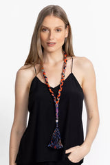 BRAIDED CRYSTAL NECKLACE