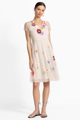 MARSHA DOT MESH DRESS