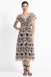 ADALINE SCALLOPED DRESS