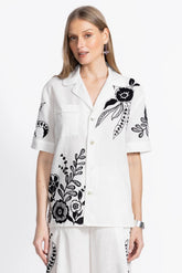 LINEN CAMP SHIRT