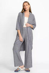 RIB HI LOW KIMONO