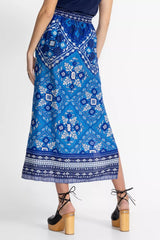 LINEN HIGH SLIT SKIRT
