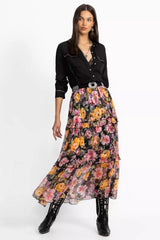 TERRA TIERED MAXI SKIRT
