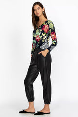 Vegan Leather Jogger