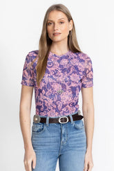 ELEANOR SHORT SLEEVE MESH TEE