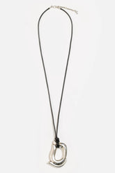 ABSTRACT SWOOSH PENDANT NECKLACE