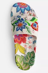 EMBROIDERED POOL SLIDE