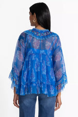 GAL RUFFLE TIE BLOUSE