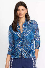 DEVIN MESH BUTTON DOWN SHIRT