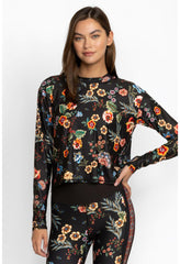 Women Active | Johnny Was Ardell Mock Neck Step Hem Tee Ardell