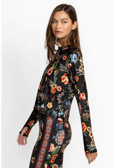 Women Active | Johnny Was Ardell Mock Neck Step Hem Tee Ardell