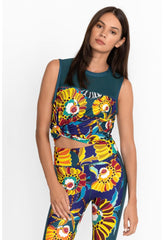 Women Active | Johnny Was Bee Active High Low Mesh Contrast Tank Kimbra