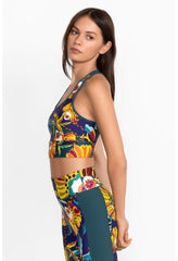 Women Active | Johnny Was Bee Active Mesh Back Longline Bra Kimbra