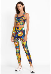 Women Active | Johnny Was Bee Active Mesh Panel Active Legging Kimbra