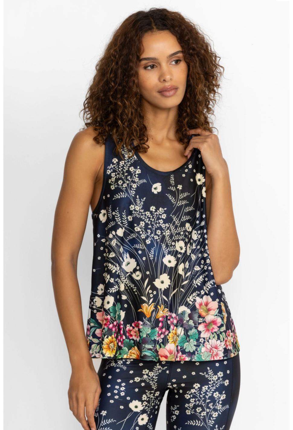 Women Active | Johnny Was Bursting Active Racer Back Swing Tank Bursting