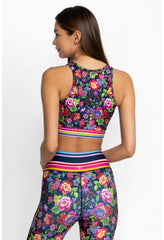 Women Active | Johnny Was Cantero Criss Cross High Neck Sports Bra Cantero