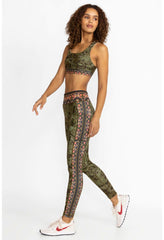 Women Active | Johnny Was Hirz Camo High Waist Ribbed Waistband Le Hirz