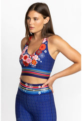 Women Active | Johnny Was Pajaro V-Front Sports Bra Pajaro