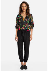 Women Bottoms | Johnny Was Alice Jogger Black