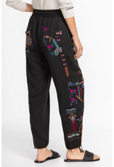 Women Bottoms | Johnny Was Campo Drawstring Cargo Pant Black