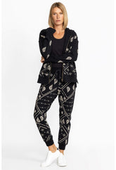 Women Bottoms | Johnny Was Devi Raw Seam Jogger Black