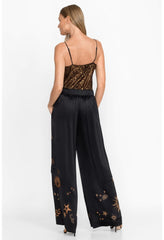 Women Bottoms | Johnny Was Estrella Wide Leg Cargo Pant Black