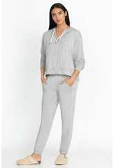 Women Bottoms | Johnny Was Forward Side Seam Jogger Heather Grey