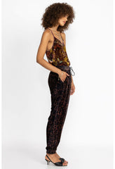Women Bottoms | Johnny Was French Leopard Velvet Jogger French Leopard