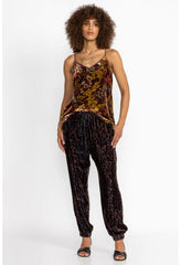 Women Bottoms | Johnny Was French Leopard Velvet Jogger French Leopard