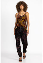 Women Bottoms | Johnny Was French Leopard Velvet Jogger French Leopard