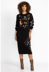 Women Bottoms | Johnny Was Isabella Sweater Skirt Black