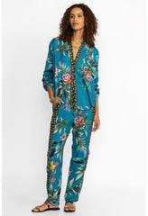 Women Bottoms | Johnny Was Lagoon Kelly Pant Lagoon