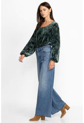 Women Bottoms | Johnny Was Maldives Wide Leg Jean Medium Wash