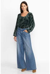 Women Bottoms | Johnny Was Maldives Wide Leg Jean Medium Wash