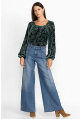 Women Bottoms | Johnny Was Maldives Wide Leg Jean Medium Wash