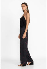 Women Bottoms | Johnny Was Maxine Seamed Wide Leg Pant Black