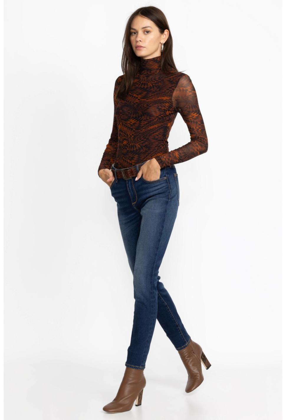 Women Bottoms | Johnny Was Skinny Jean Darkwash3