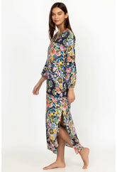 Women Cover Ups & Kimonos | Johnny Was Layla Puff Sleeve Maxi Cover-Up Layla